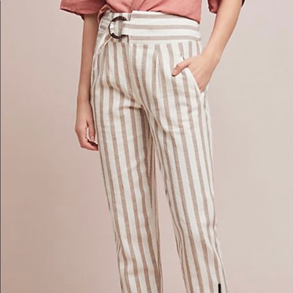 Anthropologie spring crop pants.